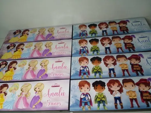 Domino Personalizado Tema Príncipes e Princesas