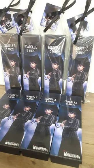 Domino Personalizado Tema Wandinha