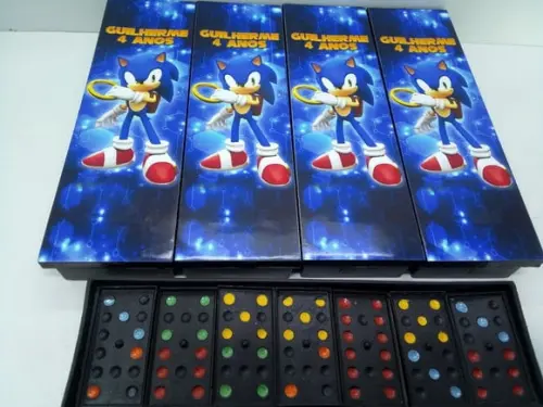 Domino Personalizado Tema Sonic