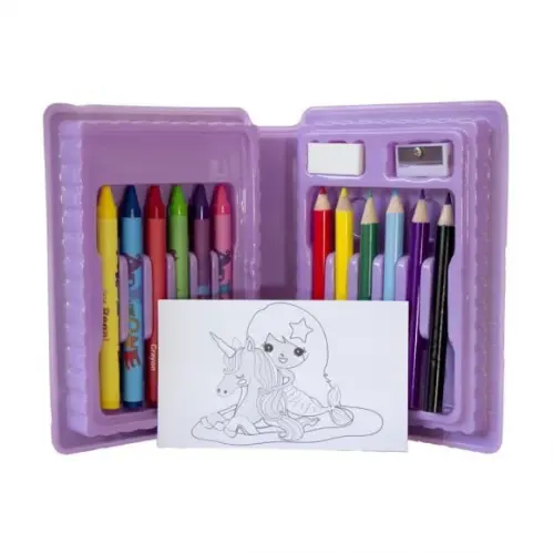 Estojo de Pintura com 18 Peças Desenhos Sortidos