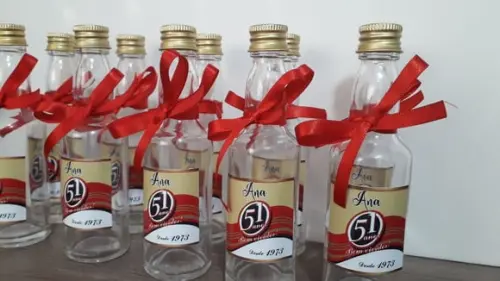 Garrafinha de Vidro Cachaça 51
