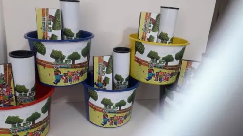Kit Balde de Pipoca + Domino + Pega Varetas Minicraft