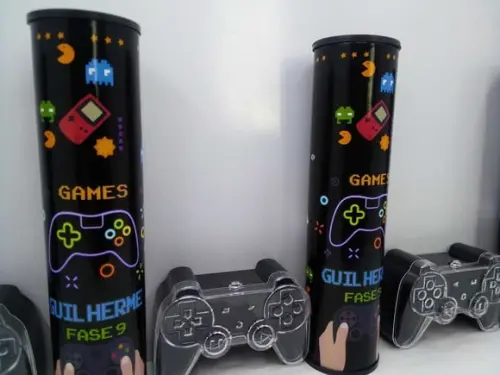 Kit Baleiro Controle de Video Game + Pega Varetas Tema Game