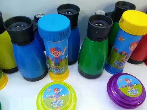 Kit Binoculo + Bolha Dr Sabão + Ioiô Tema Blippi