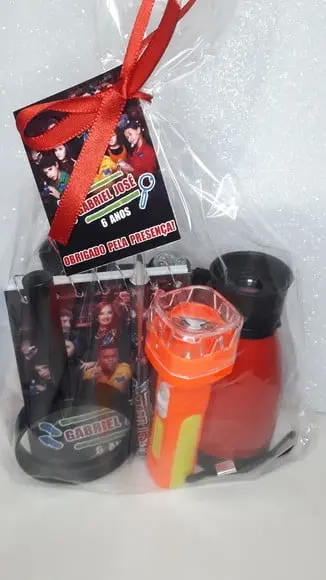 Kit Binoculo + Lanterna + Lupa + Bloquinho + Mini Lápis