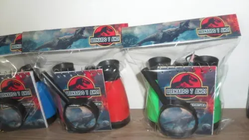 Kit Binoculo + Lanterna + Lupa + Bloquinho + Mini Lápis