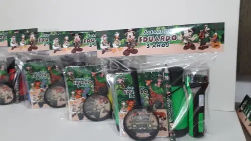 Kit Binoculo + Lanterna + Lupa + Bloquinho + Mini Lápis