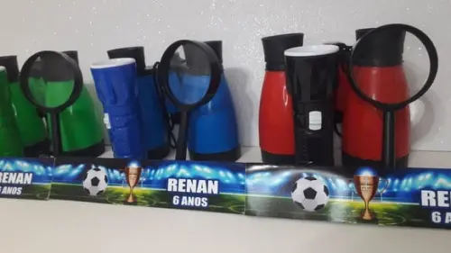 Kit Binoculo + Lanterna + Lupa Personalizado Futebol