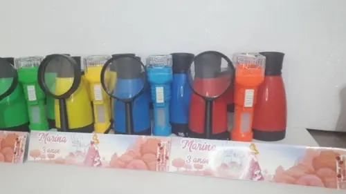 Kit Binoculo + Lanterna + Lupa Personalizado Princesa Aurora