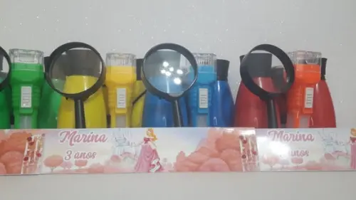 Kit Binoculo + Lanterna + Lupa Personalizado Princesa Aurora