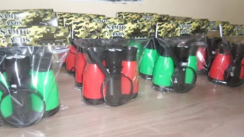 Kit Binoculo + Lanterna + Lupa Personalizado Tema Exercito
