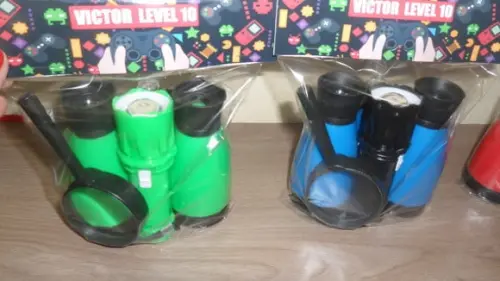 Kit Binoculo + Lanterna + Lupa Personalizado Video Game