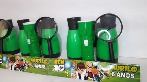 Kit Binoculo + Lanterna + Lupa Tema Ben 10