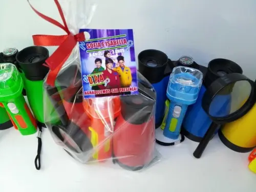 Kit Binoculo + Lanterna + Lupa Tema Dpa