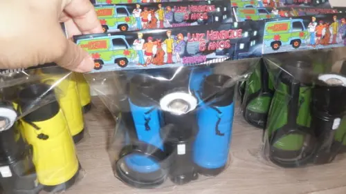 Kit Binoculo + Lanterna + Lupa Tema Scooby Doo