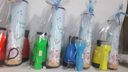 Kit Binoculo + Lanterna + Pega Varetas + Fita Cetim + Tag