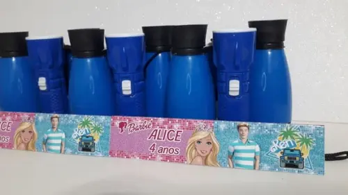 Kit Binoculo e Lanterna Tema Barbi e Ken