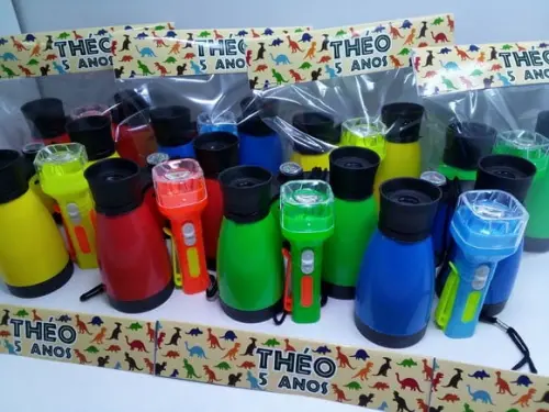 Kit Binoculo e Lanterna Tema Dinossauro