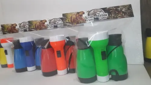 Kit Binoculo e Lanterna Tema Dinossauro