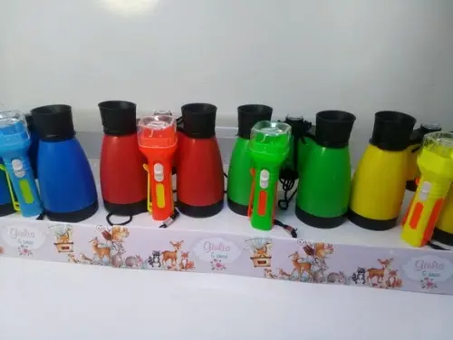 Kit Binoculo e Lanterna Tema Jardim Encantado