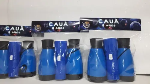 Kit Binoculo e Lanterna Tema Espaço