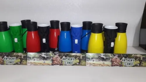 Kit Binoculo e Lanterna Tema Parque dos Dinossauros
