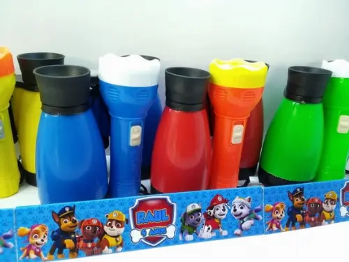 Kit Binoculo e Lanterna Tema Patrulha Canina