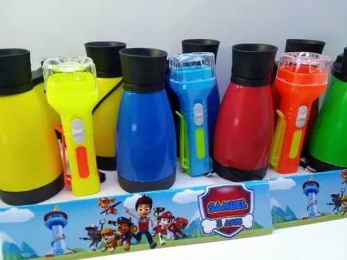 Kit Binoculo e Lanterna Tema Patrulha Canina