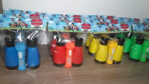 Kit Binoculo e Lanterna Tema Patrulha Canina