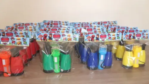Kit Binoculo e Lanterna Tema Patrulha Canina