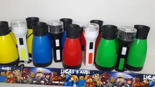 Kit Binoculo e Lanterna Tema Roblox
