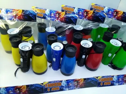 Kit Binoculo e Lanterna Tema Sonic