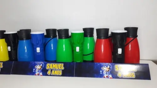 Kit Binoculo e Lanterna Tema Sonic
