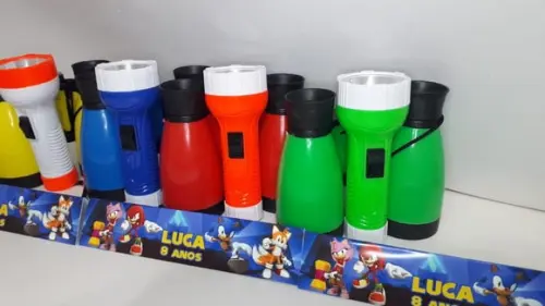 Kit Binoculo e Lanterna Tema Sonic