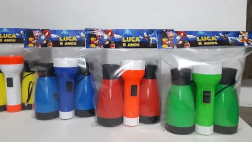 Kit Binoculo e Lanterna Tema Sonic
