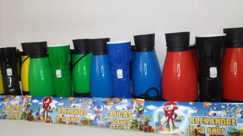 Kit Binoculo e Lanterna Tema Sonic