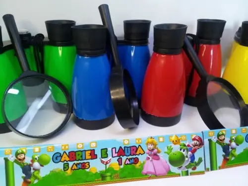 Kit Binoculo e Lupa Tema Super Mario