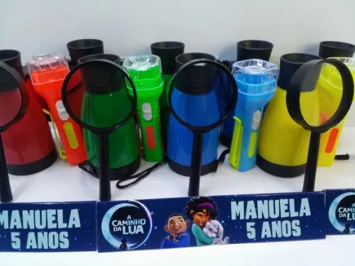 Kit Binoculo Prata + Lanterna + Lupa a Caminho da Lua