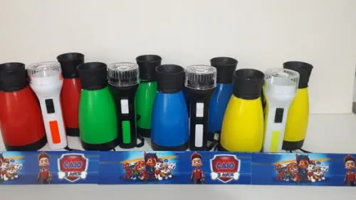 Kit Binoculo Zoom 4 Vezes e Lanterna Filme Patrulha Canina
