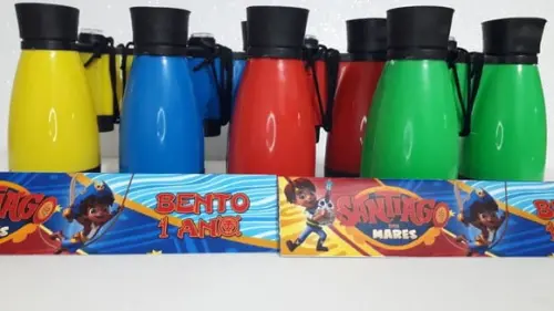 Kit Binoculo Zoom 4 Vezes e Lanterna Pirata