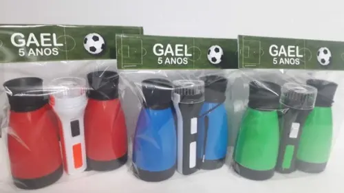 Kit Binoculo Zoom 4 Vezes e Lanterna Tema Futebol