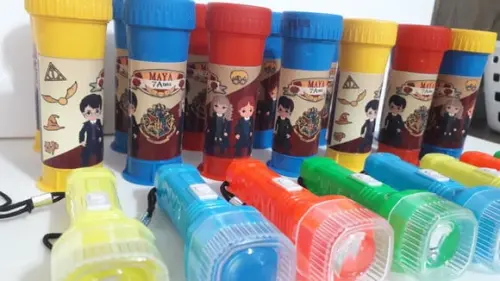 Kit Bolha de Sabao e Lanterna Tema Harry Potter