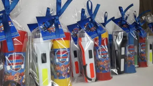 Kit Bolha de Sabão+ Lanterna + Saquinho + Tag + Fita Cetim
