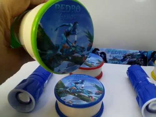 Kit Copo Retratil + Mini Lanterna Filme Avatar