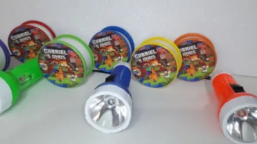 Kit Copo Retratil + Mini Lanterna Minecraft