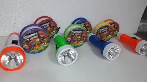Kit Copo Retratil + Mini Lanterna Minecraft