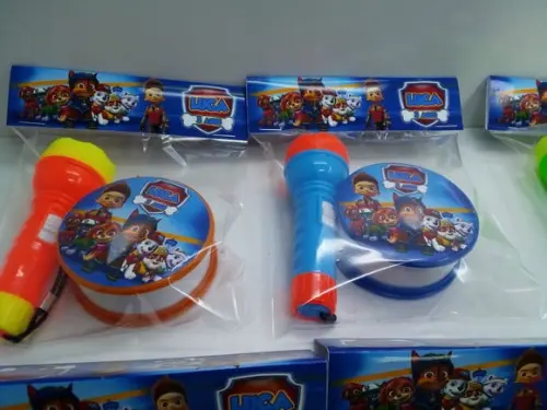Kit Copo Retratil + Mini Lanterna Patrulha Canina