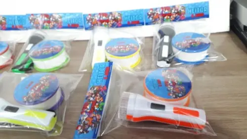 Kit Copo Retratil + Mini Lanterna Personalizado Brawl Star