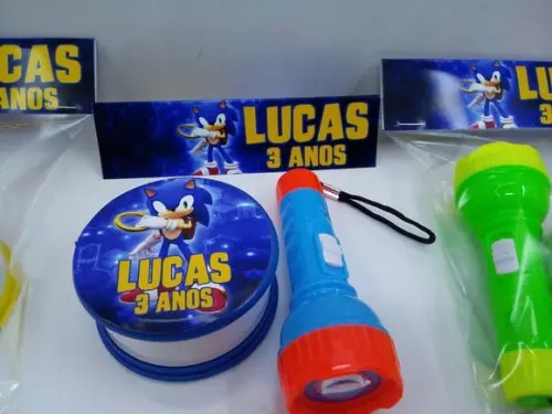 Kit Copo Retratil + Mini Lanterna Sonic