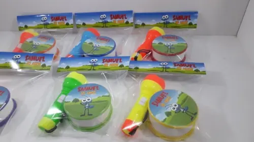 Kit Copo Retratil + Mini Lanterna Tema Corrida